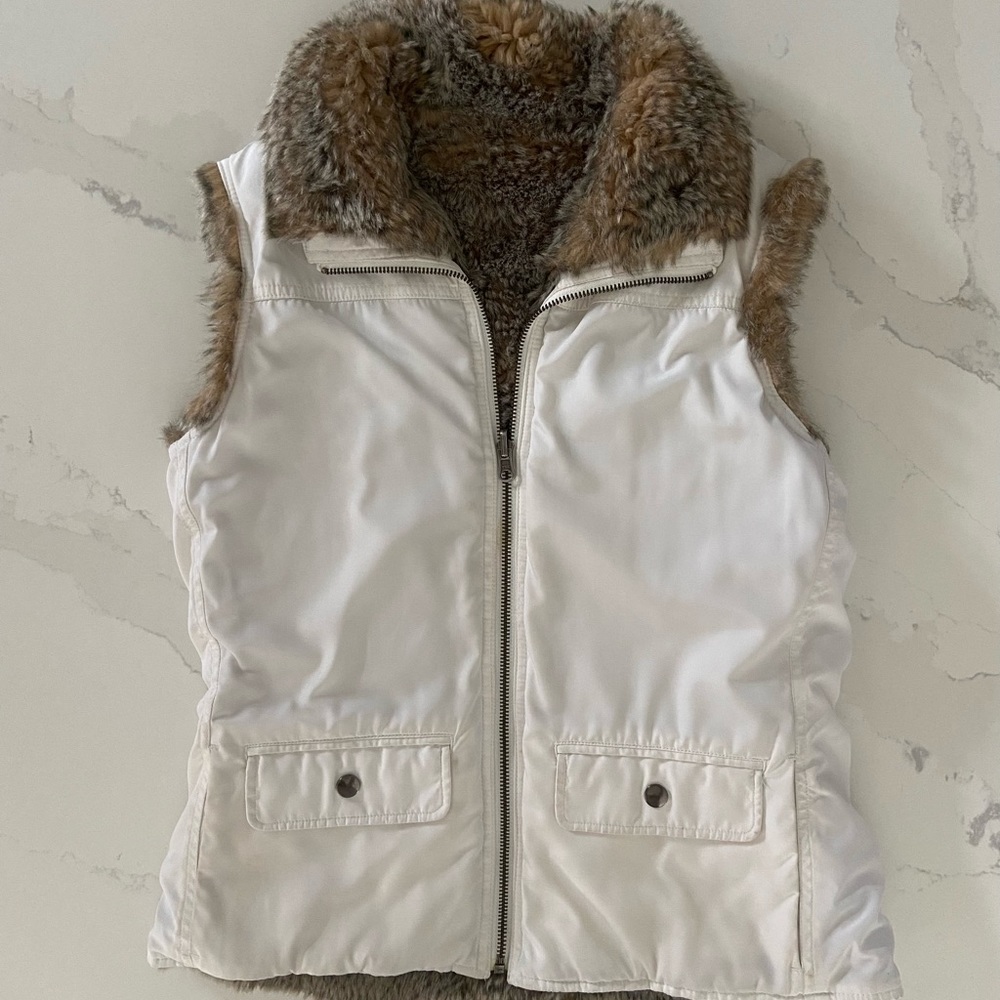 Siena Studio Reversible Faux Fur Vest
